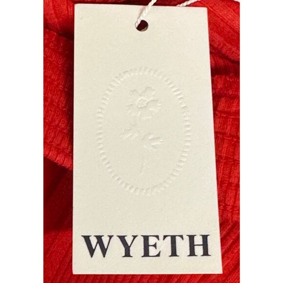 Wyeth Hart Chevron Knit Midi Skirt in Red NWT Size Medium - Picture 10 of 11